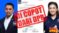 HobiHype NasDem Nonaktifkan Ahmad Sahroni dan Nafa Urbach dari DPR