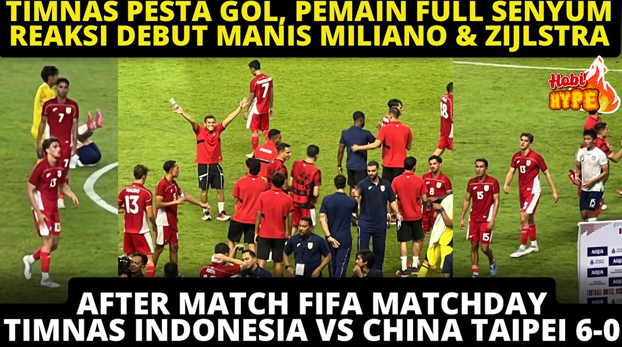 HobiHype Timnas Indonesia Hajar Taipei 6-0 di FIFA Matchday Pesta Gol Garuda di Surabaya