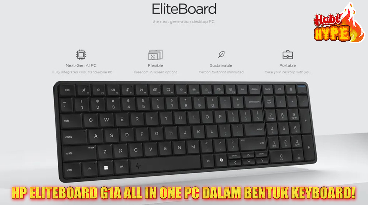 Hobi Hype HP EliteBoard G1a PC All-in-One Berbentuk Keyboard