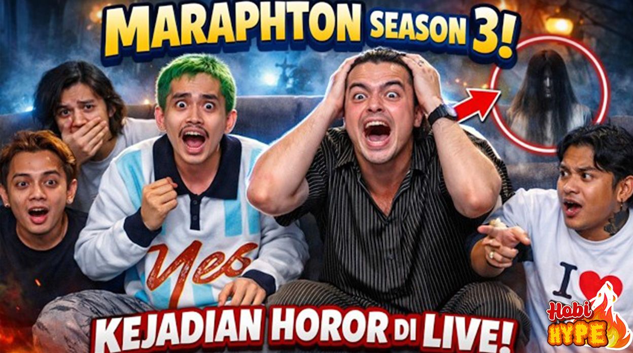 Hobi Hype Kejadian Horor Marapthon Season 3 Gelas Bergerak Sendiri, Suara Cewek Manggil