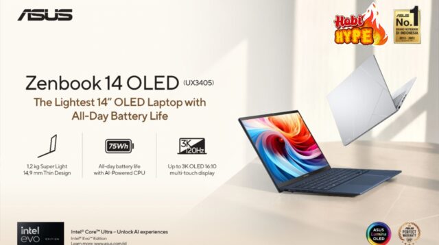 HobiHype ASUS Zenbook S14 OLED 2026 Laptop Tipis