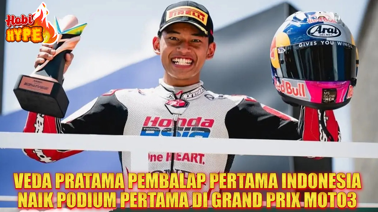 HobiHype Veda Ega Pratama Cetak Sejarah Podium Pertama Indonesia di Moto3 Brasil 2026