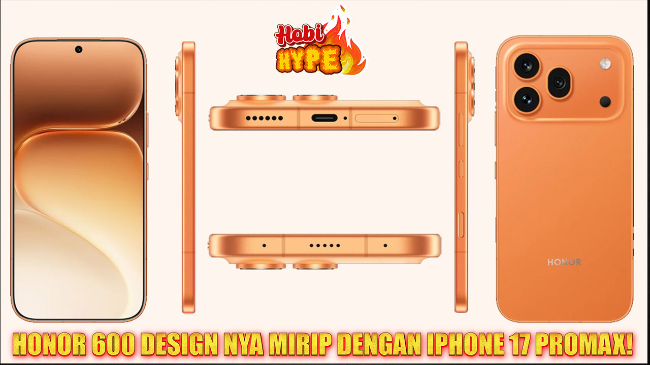 HobiHype HONOR 600 Rilis 23 April 2026 Desain Mirip iPhone 17 Pro Max dengan Harga Lebih Terjangkau